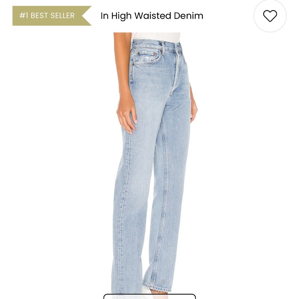 Agolde Blue High Rise Jeans